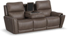 Carter Power Reclining Sofa with Console & Power Headrests & Lumbar - Furniture World SW (WA)