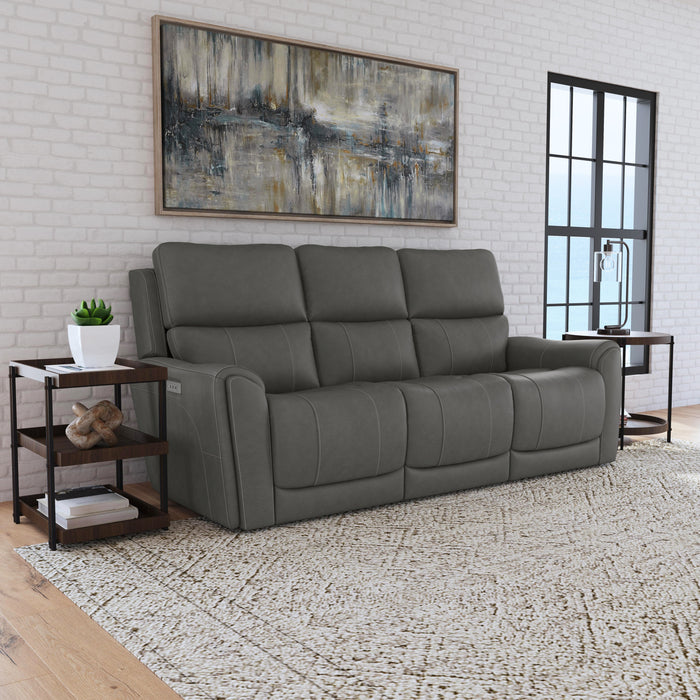 Carter Power Reclining Sofa with Console & Power Headrests & Lumbar - Furniture World SW (WA)