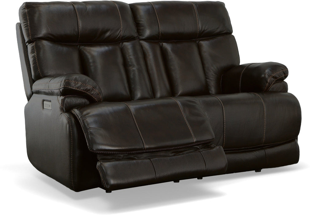 Clive Power Reclining Loveseat with Power Headrests & Lumbar - Furniture World SW (WA)