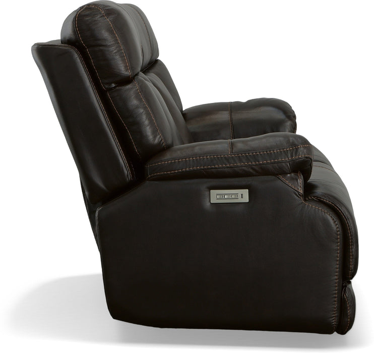 Clive Power Reclining Loveseat with Power Headrests & Lumbar - Furniture World SW (WA)