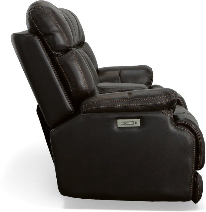 Clive Power Reclining Loveseat with Console & Power Headrests & Lumbar - Furniture World SW (WA)