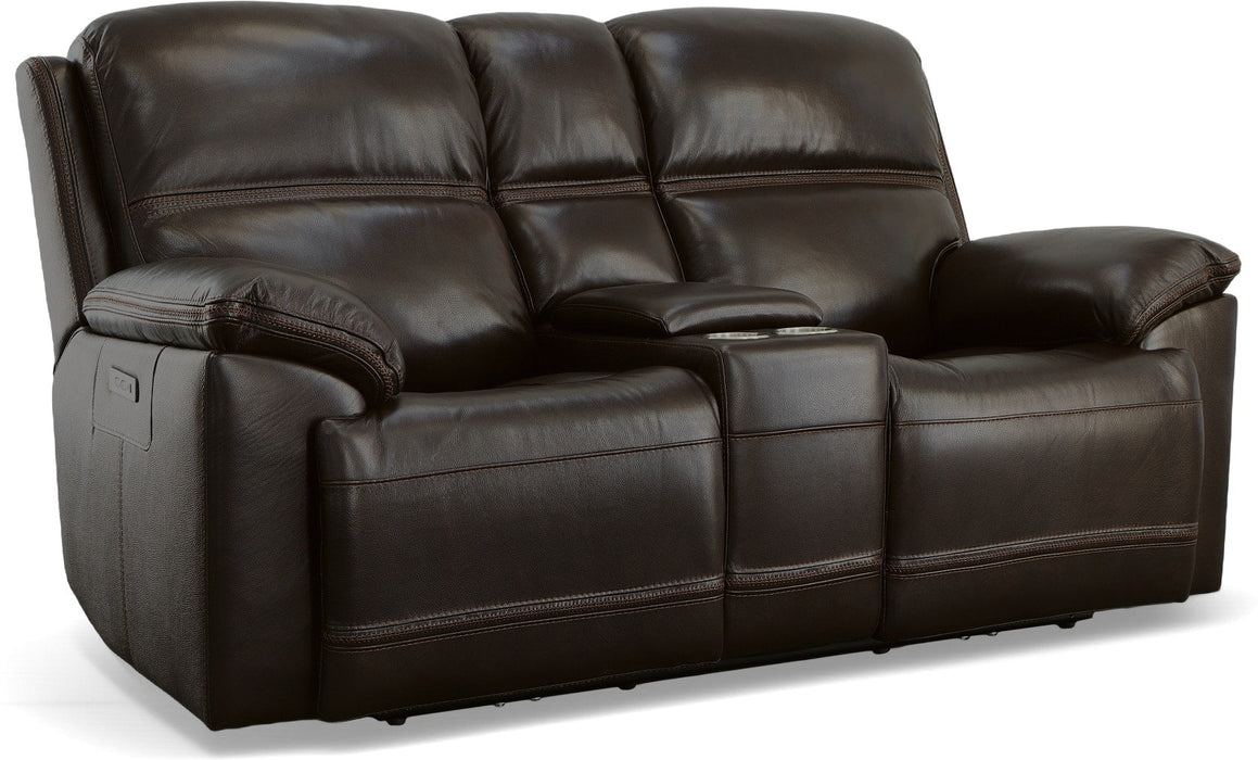 Jackson Power Reclining Loveseat with Console & Power Headrests - Furniture World SW (WA)