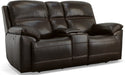 Jackson Power Reclining Loveseat with Console & Power Headrests - Furniture World SW (WA)