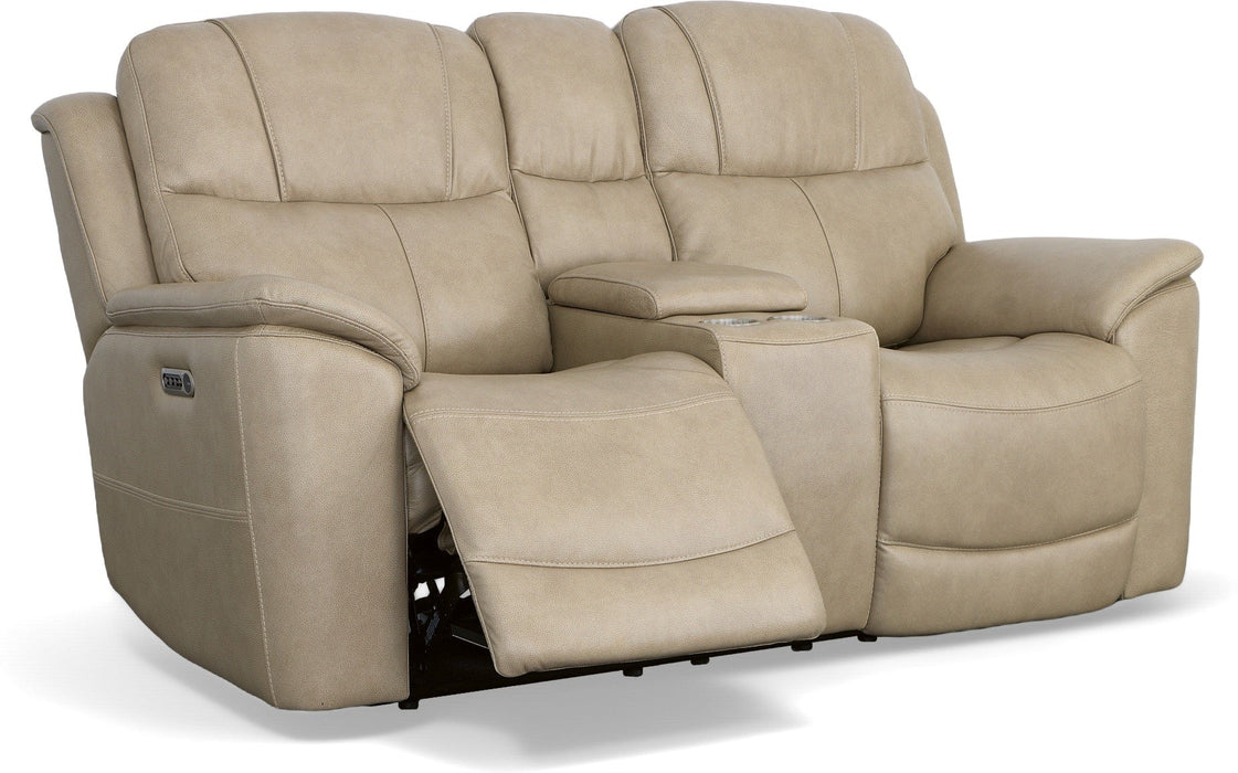 Crew Power Reclining Loveseat with Console & Power Headrests & Lumbar - Furniture World SW (WA)