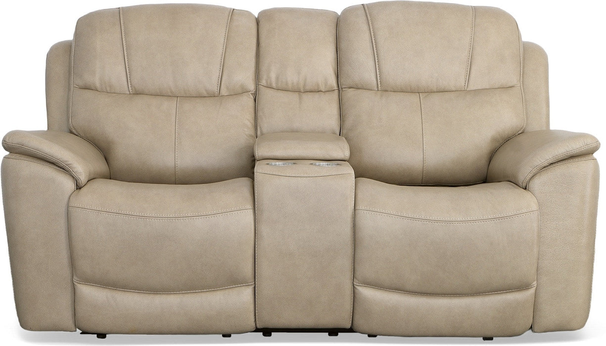 Crew Power Reclining Loveseat with Console & Power Headrests & Lumbar - Furniture World SW (WA)