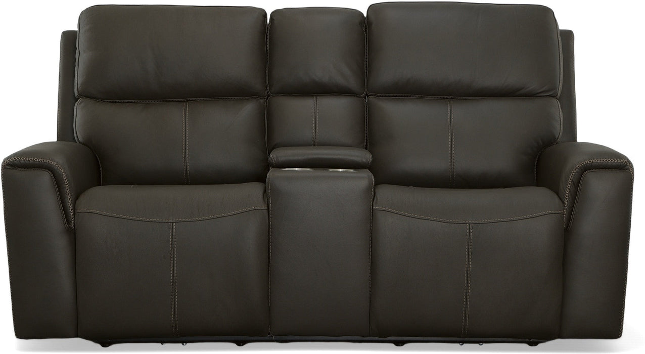 Jarvis Power Reclining Loveseat with Console & Power Headrests - Furniture World SW (WA)