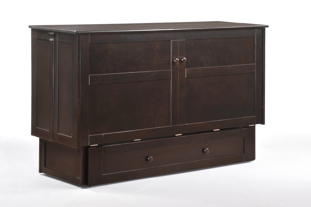 Clover - Murphy Bed Cabinet - Cherry, Chocolate & White - Furniture World SW (WA)