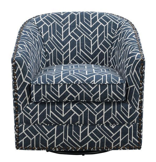 Emerald Home Furnishings Trilogy Swivel Chair in Navy image