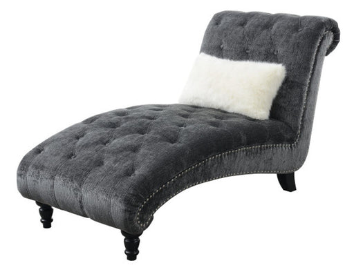 Emerald Home Hutton II Chaise w/ 1 Kidney Pillow in Bliss Charcoal image