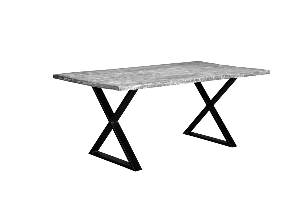 CROSSOVER GRAY DINING TABLE X BASE image