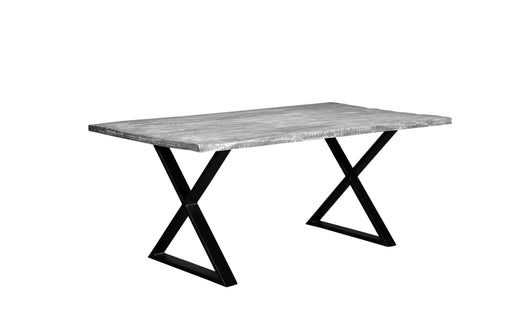 CROSSOVER GRAY DINING TABLE X BASE image