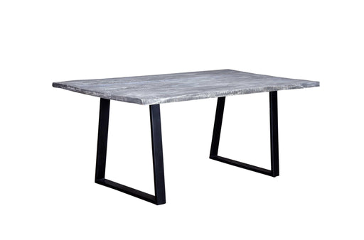 CROSSOVER GRAY DINING TABLE TRAP BASE image