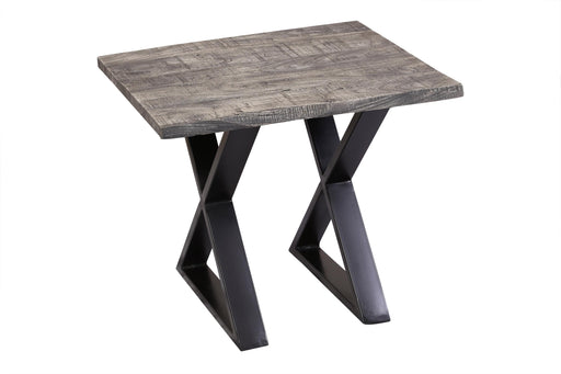 CROSSOVER GRAY END TABLE X BASE image