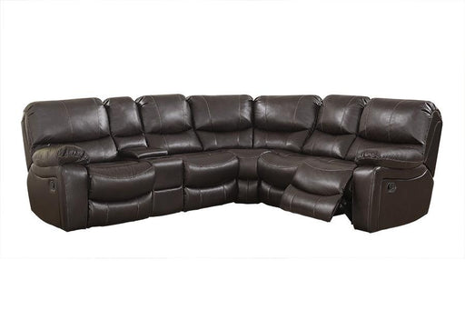 RAMSEY M6053 6 PC SECTIONAL W/1 ARMLESS RECLINER image