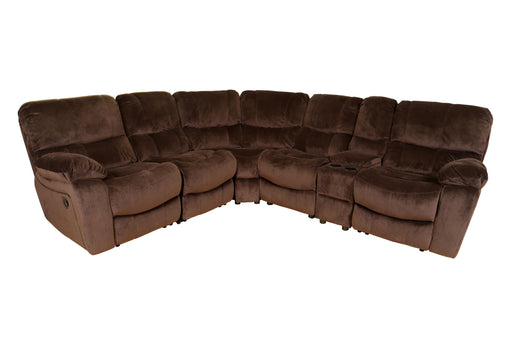 RAMSEY M6052 6 PC SECTIONAL W/1 ARMLESS RECLINER image