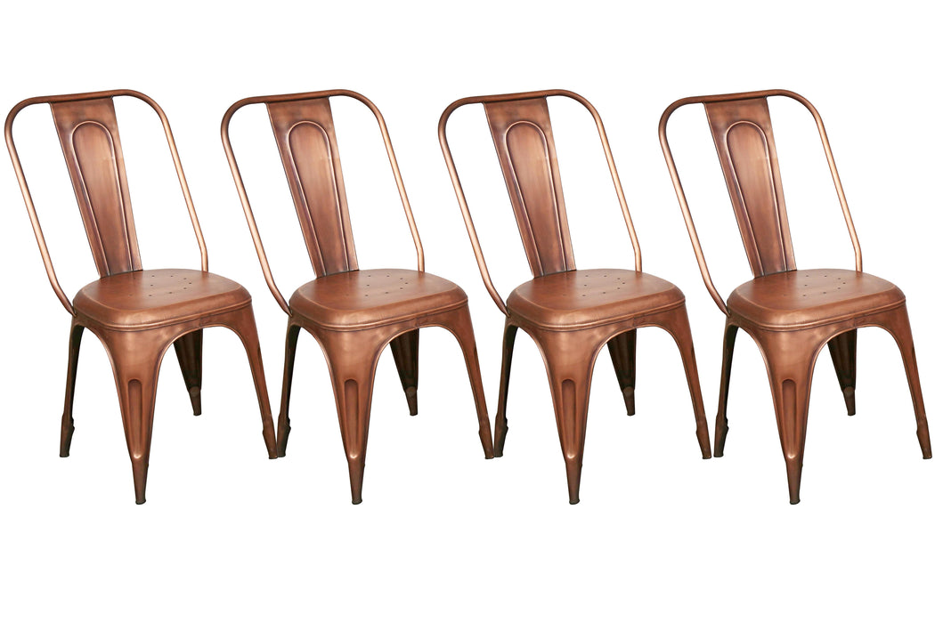 CAFE CHAIR COPPER 4PC image