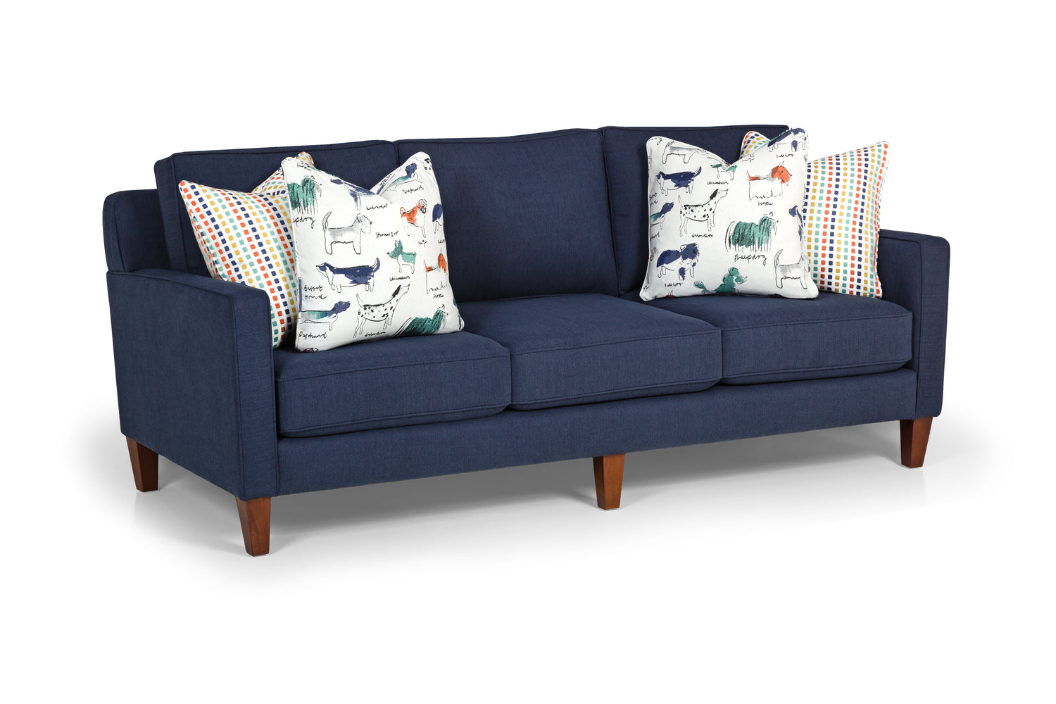Stanton Furniture 477 Sofa - Shown in Peyton Navy - Furniture World SW (WA)