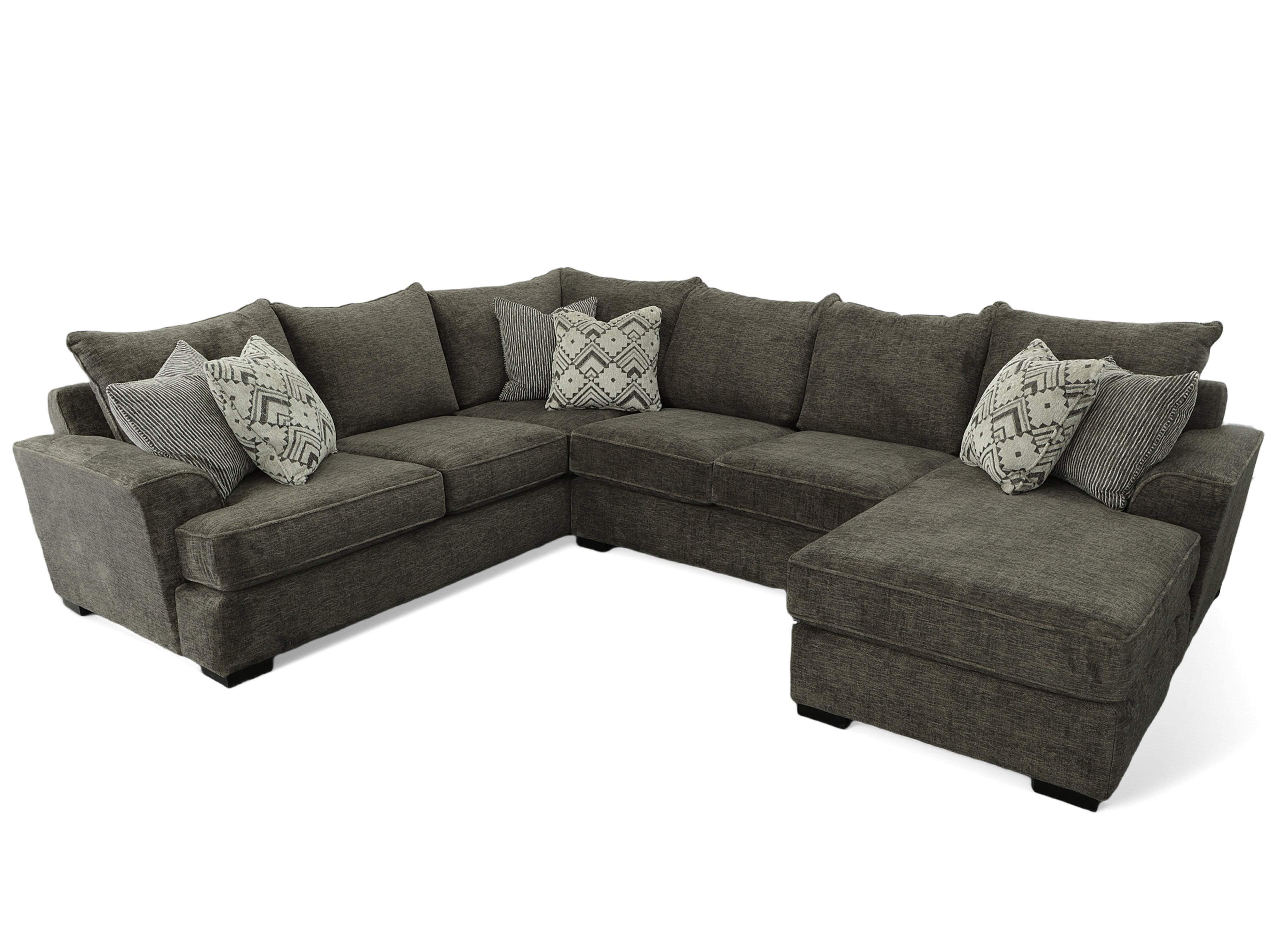 Stanton 515 Sectional Shown in Polar Dark Grey Furniture World SW (WA)