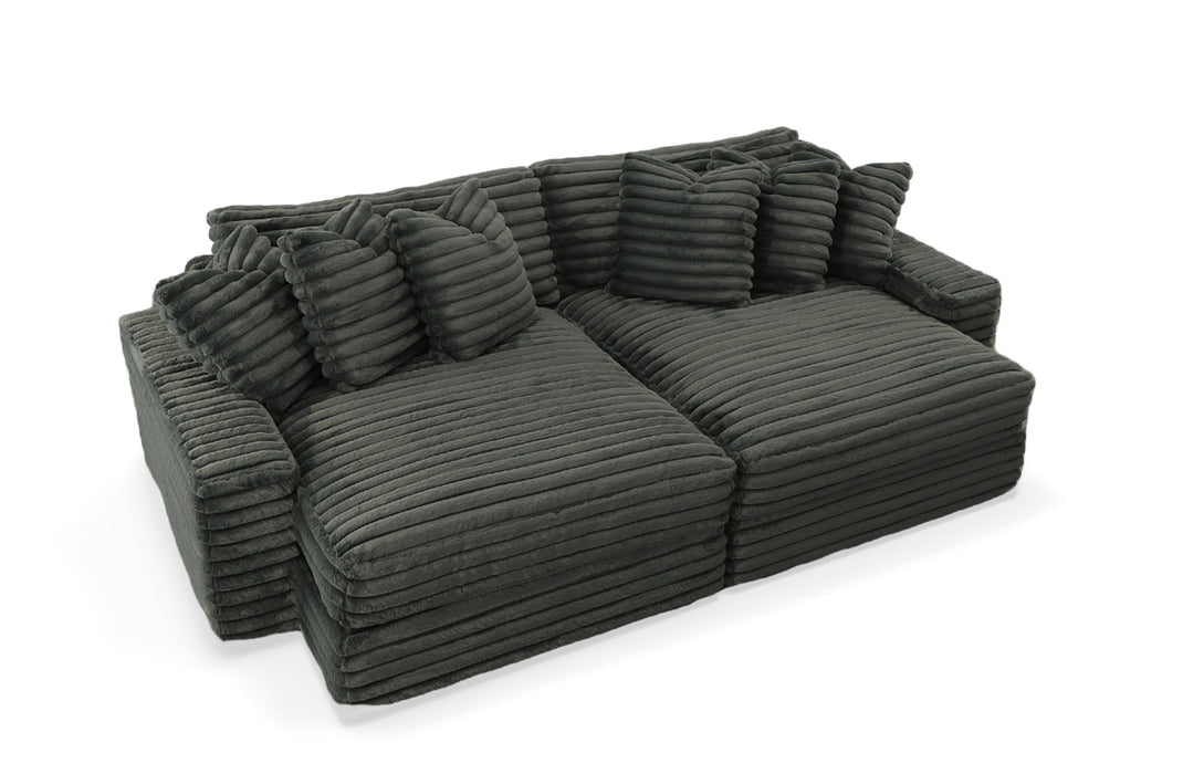 Stanton 596 Sectional - Shown in Mondo Gunmetal - Furniture World SW (WA)