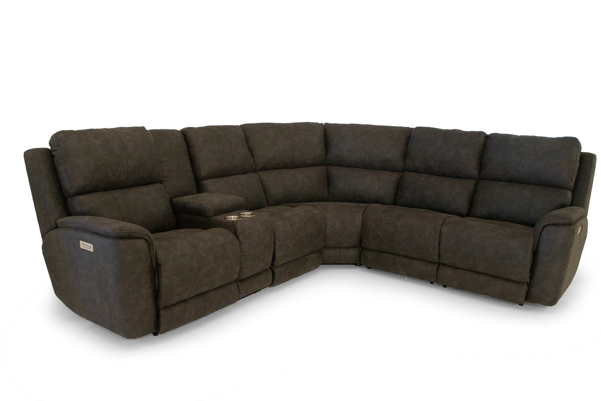 Stanton 867 Sectional – Shown in Deschutes Ink | Furniture World